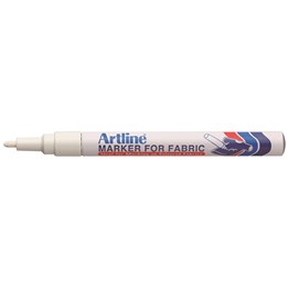 Märkpenna Artline EKC-1 Textil Vit Textil