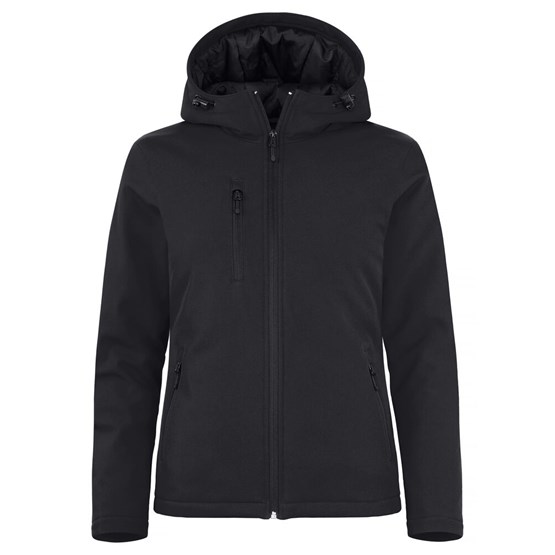 SoftshellJacka Padded m. Luva Dam Svart