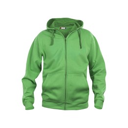 Basic Hoody FZ Herr Apple Green XXL
