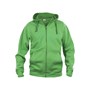 Basic Hoody FZ Herr Apple Green XXL