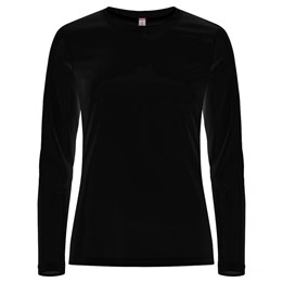 Långärmad Active Tee Dam Svart