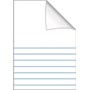 Skrivhäfte A5 ½ blank, ½ linjerad