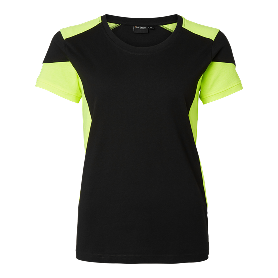 T-shirt Dam 211 svart/gul XS