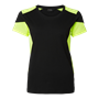 T-shirt Dam 211 svart/gul XS