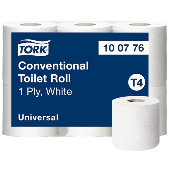 Toalettpapper Tork T4 Universal 1-Lag Natur 50,4m/rl 48rl/fp