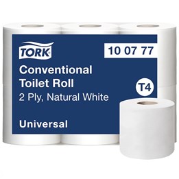 Toalettpapper Tork T4 Universal 2-Lag Natur 45m/rl 42rl/fp