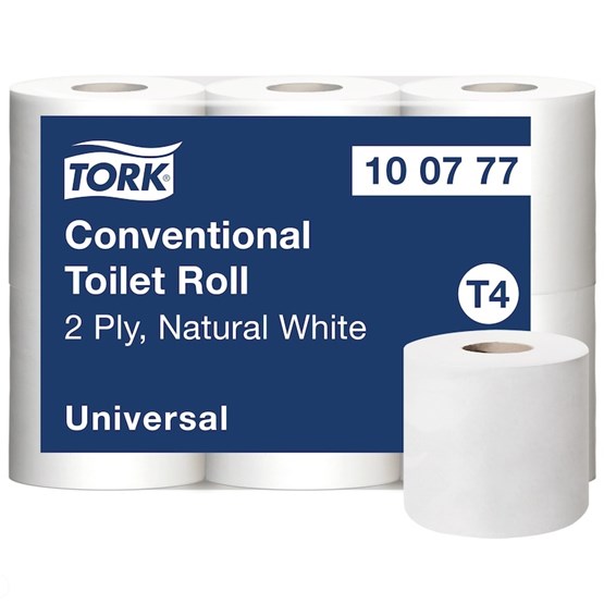 Toalettpapper Tork T4 Universal 2-Lag Natur 45m/rl 42rl/fp