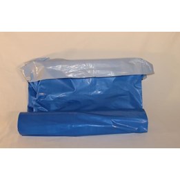 Plastsäck 240L Blå/vit Recycl 870x1400mm 60my 10st/rl 10rl/krt 601128R