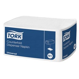 Dispenserservett Tork N1 Vit 7200st/krt