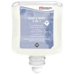 Duschtvål Deb Refresh Luxury 3 in 1 Hair & Body