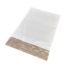 E-handelspåse Grå 550x770+70+70x0,05mm Handtag 2-Tejpremsor 100st/fp