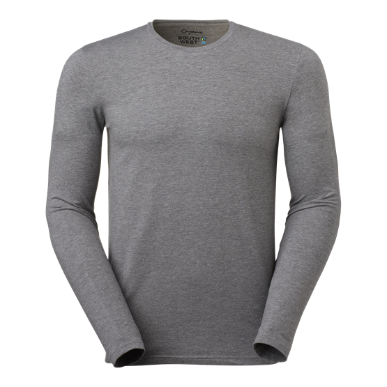 T-Shirt Leo Lång Ärm Grå Stl XXL