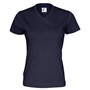 T-Shirt V-Neck Lady Navy XXL (GOTS)