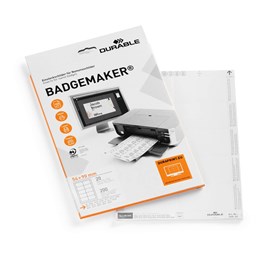 Etiketter Badgemaker 90x54mm på A4-ark