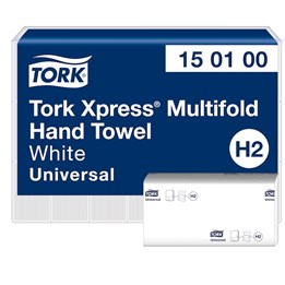 Pappershandduk Tork H2 Tork Xpress Multifold 1-Lag Vit 4830st/fp