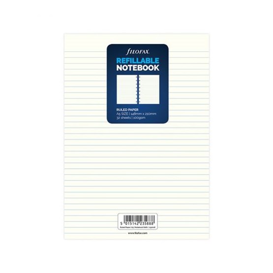 Filofax Anteckningsbok Refill A5 Linj 32 Blad