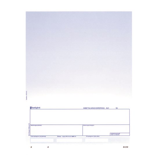 Standardblankett 4"bg-ta