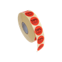 Etiketter 29mm HP Fluor Röd % avdrages i kassa 2000st/rl