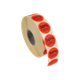 Etiketter 29mm HP Fluor Röd % avdrages i kassa 2000st/rl