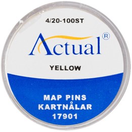 Kartnål 4/19 Gul 100st/fp 17901
