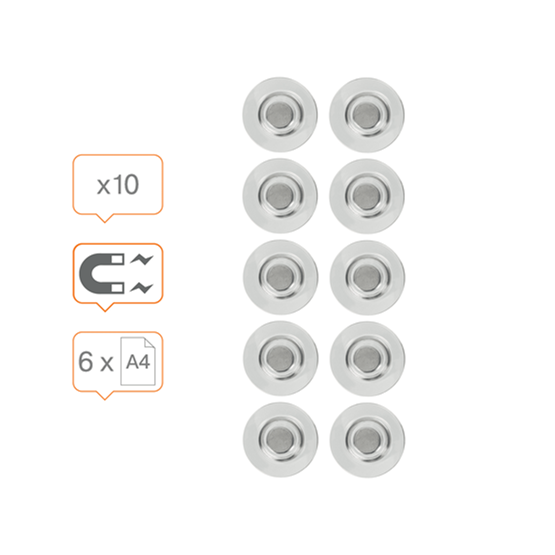 Magnet till Glastavla 33mm Transparent