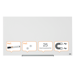 Whiteboardtavla Impression Pro Vit Glas 45" 1000x560 mm