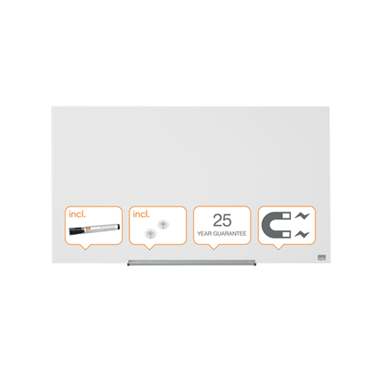 Whiteboardtavla Impression Pro Vit Glas 45" 1000x560 mm