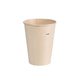 Pappersmugg Bagasse/Pla 35 cl 50 st/fp