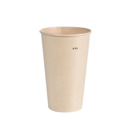 Pappersmugg Bagasse/Pla 47 cl