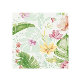 Servett 3-Lag 33x33cm Tropical Garden 50st/fp