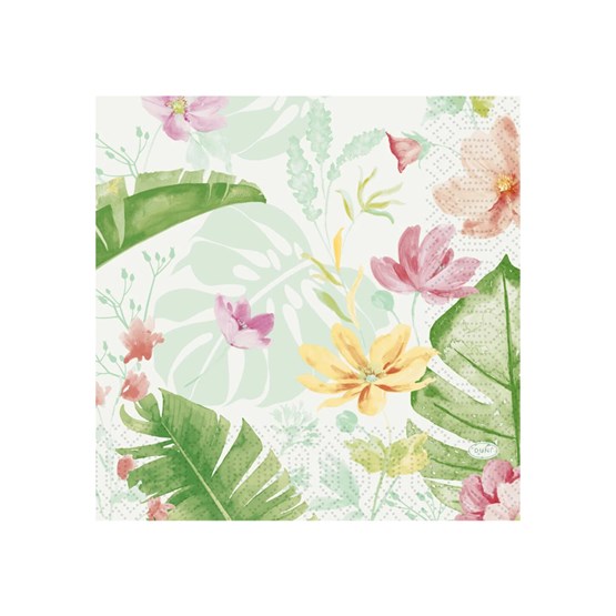 Servett 3-Lag 33x33cm Tropical Garden 50st/fp