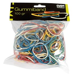 Gummiband Sorterade färger & Storl 100g 63500060