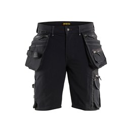 Hantverksshorts 4-vägs stretch X1900 Svart C60