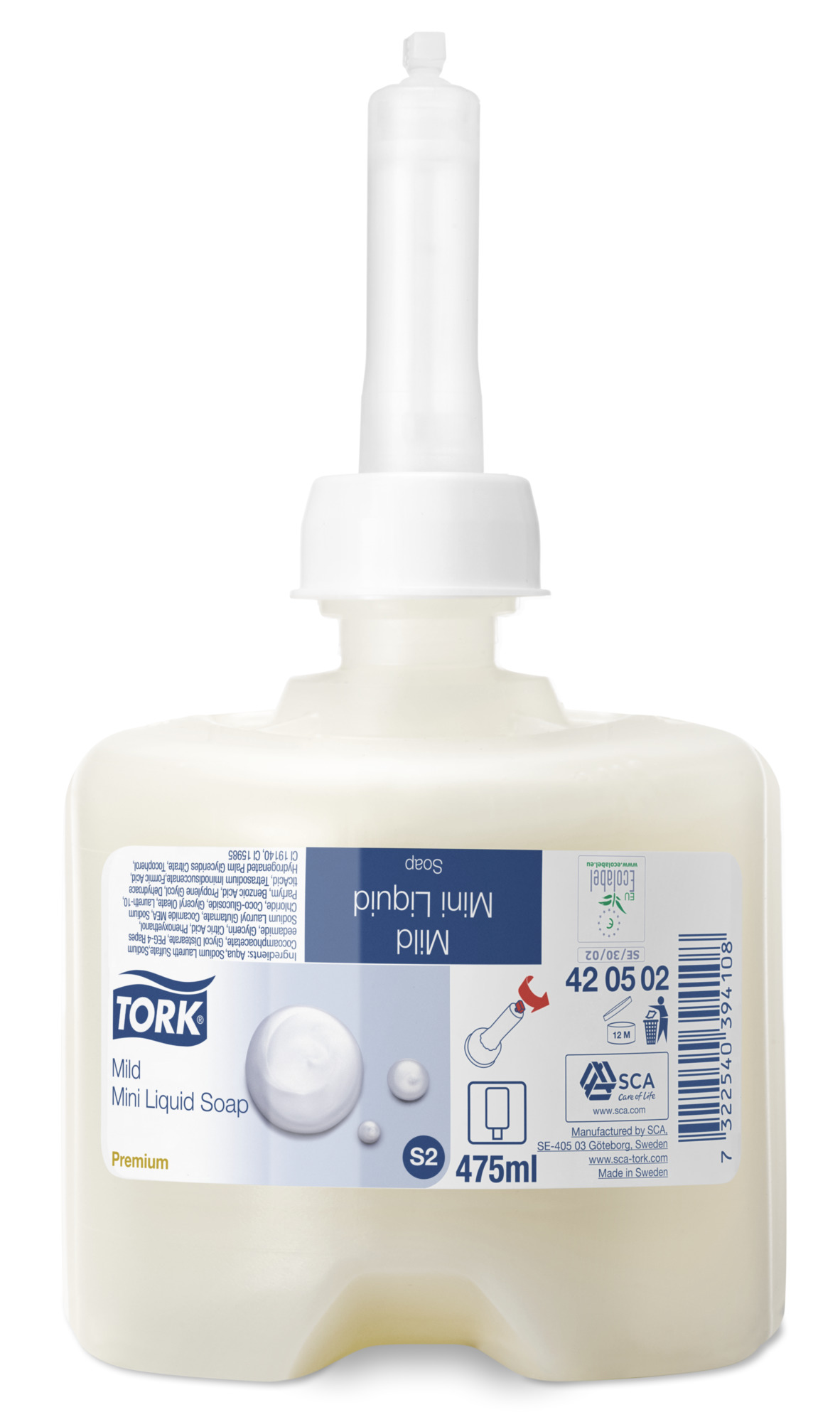 Tvål Tork S2 Premium Hair&Body 475ml - Tork Mevon system - Nybloms.se