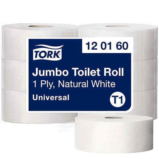 Toalettpapper Tork T1 Universal 1-Lag 480m/rl 6rl/fp 120160