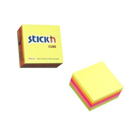 Noteringskub 76x76mm Neon 320st/ark Självhäftande 524300