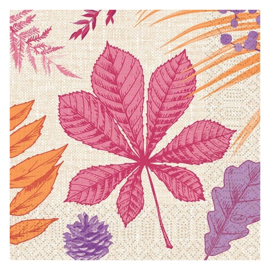 Servett 3-Lag 33x33cm Bright Autumn 50st/fp