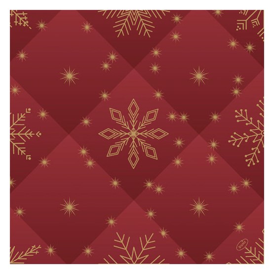 Servett Dunisoft 40x40cm Rhombus Bordeaux