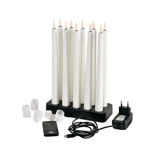 LED-Ljus Uppladdningsbar 23x278mm Vit