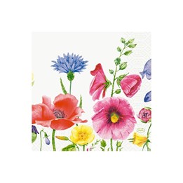 Servett 3-Lag 33x33cm Flowy Meadow 50st/fp