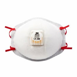 Halvmask med ventil FFP3 3M 8833 10st/fp