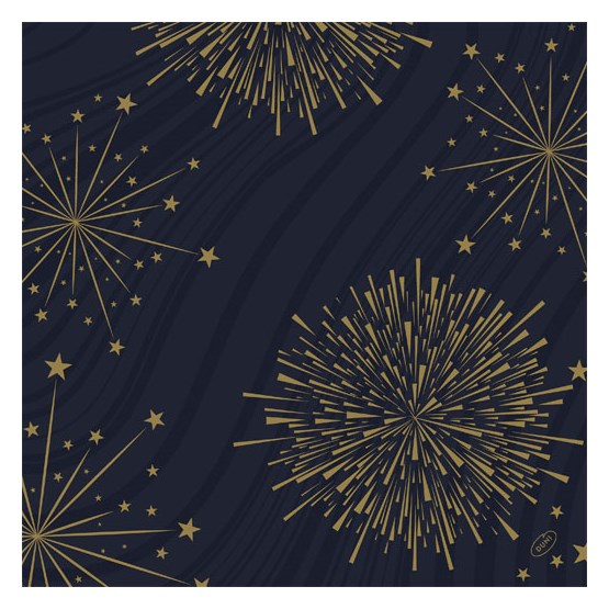 Servett Bio Dunisoft 40x40cm Sparkly Black