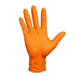 Engångshandske Nitril Worksafe Orange Diamond 2XL