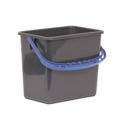Hink 6L Grå med Blått Handtag