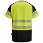 T-shirt Snickers Varsel Kl 1 Svart/varselgul