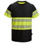 T-shirt Snickers Varsel Kl 1 Svart/varselgul