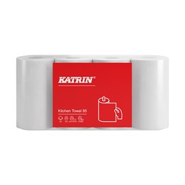 Hushållspapper Katrin 95 2-Lag Vit 26,6m/rl 28rl/fp