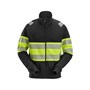 Sweatshirt Snickers Varsel K1 Svart/gul med Zip