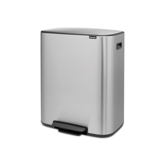 Papperskorg Brabantia Bo pedal 2x30L Matt stål