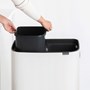 Papperskorg Brabantia Bo pedal 2x30L Matt stål